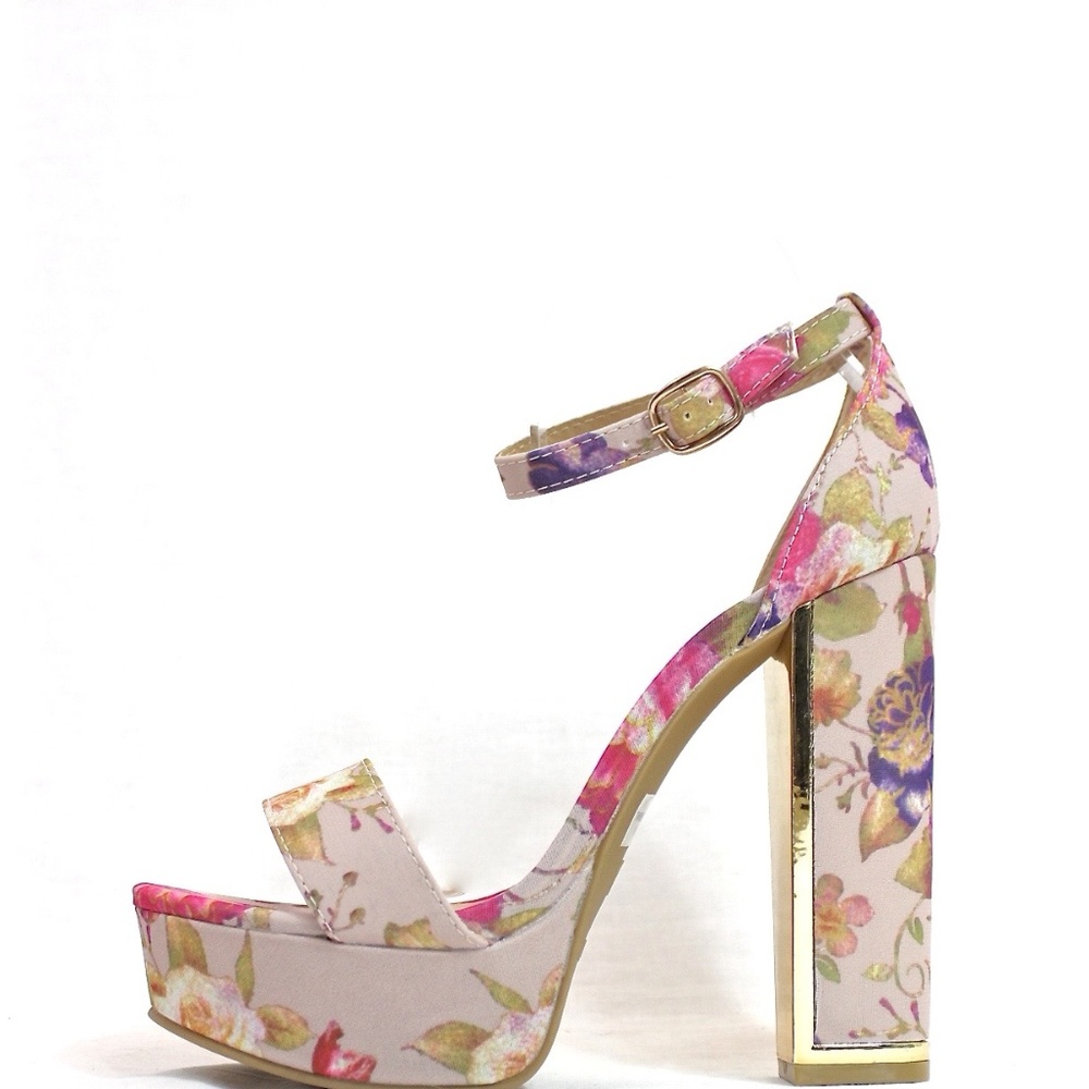Open Toe Platform High Heel Sandals - Picture 2 of 5